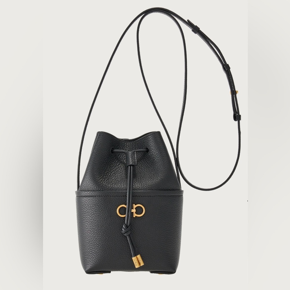 Salvatore Ferragamo Mini Leather Bag. See Details in the photos